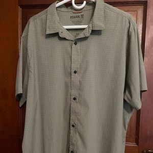 NWOT Roark men’s buttondown short sleeve shirt XL
